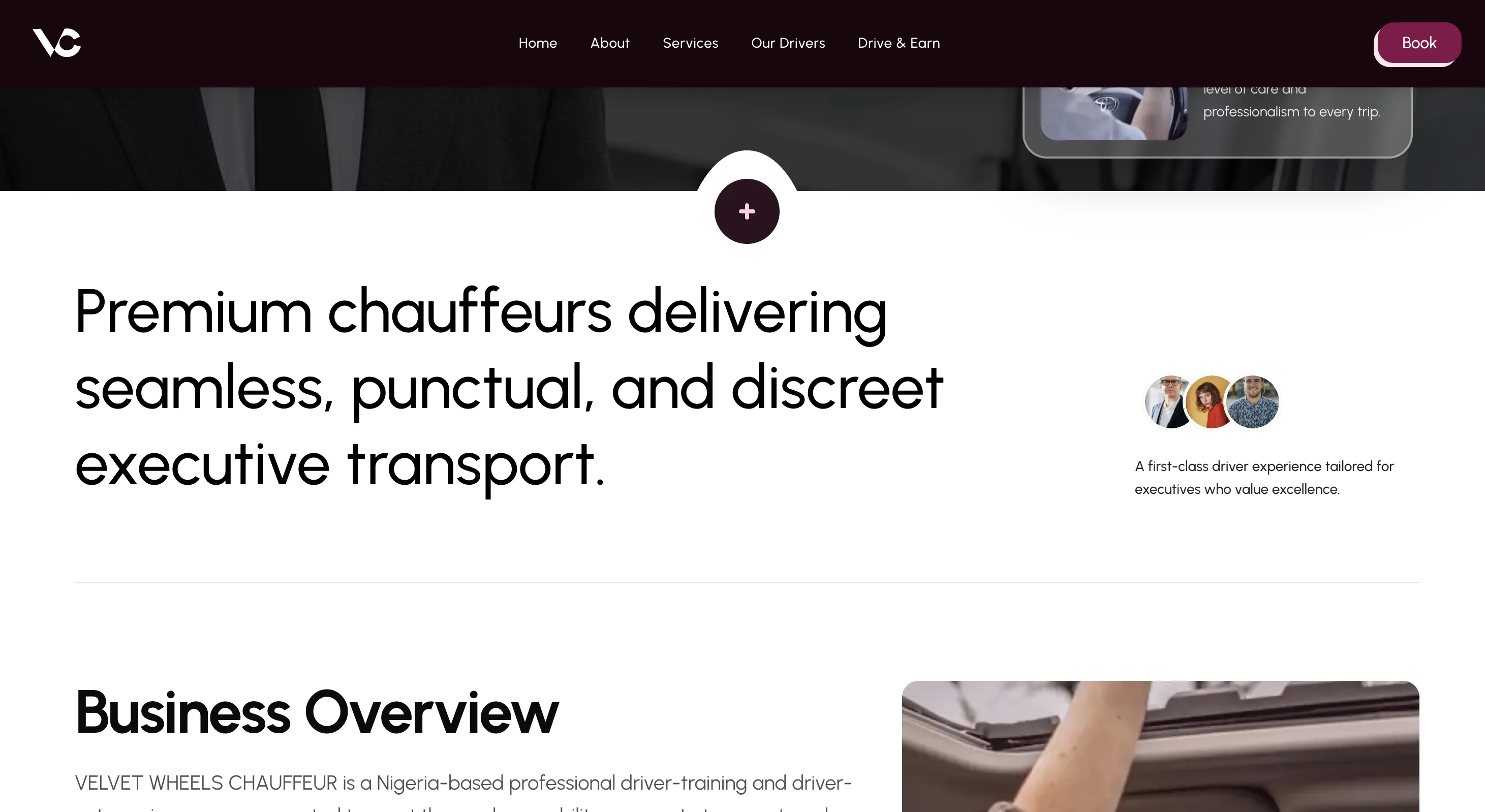 Velvet Wheels Chauffeurs screenshot 2